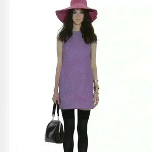 Jason Wu Miss Wu Purple Mod Shift Dress Size 2 Retro Print $800 Retail